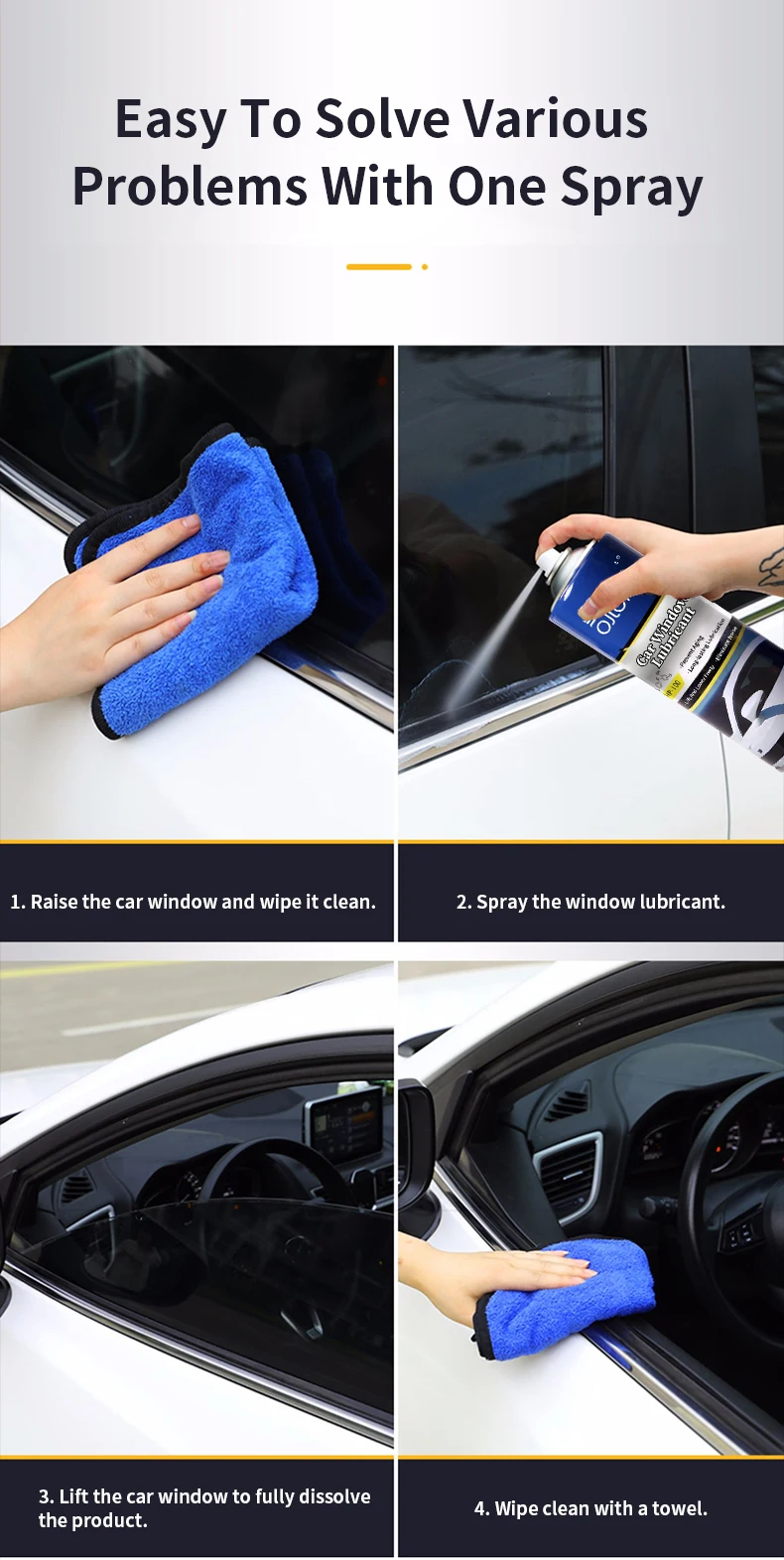 200ml Car Care Lubricant Spray Aerosol Tin Can Lubricant Penetrating Oil Spray Car Window Lubricant Spray