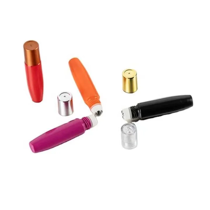 Cosmetic Essential oil perfume roll on bottle 15ml roller bottle with steel ball