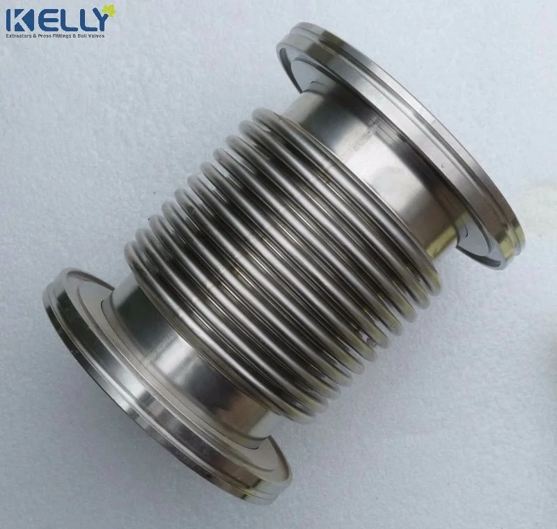KF50 x 800mm Stainless steel Vacuum pipe Bellow Flexible Hose