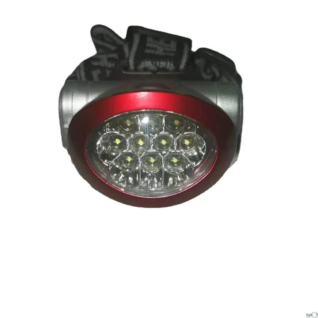 NPOT Rugged Oval Headlamp Portable Head Hiking Spelunking Lamp Flashlight Lightweight Durable Headlight for Outdoor Activity