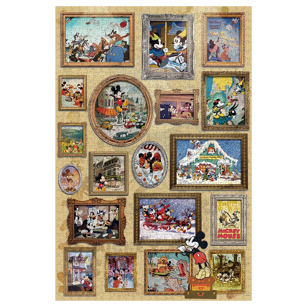 Disney Mickey Mouse Blue Card Puzzle puzzle 1000 pieces Factory Sale Interlocking jigsaw puzzle