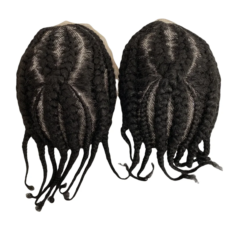 Hot Sale Fine mans hair batch full lace indian remy hair afro curly human hair for braids