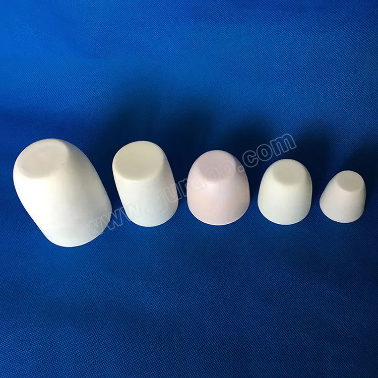 99% High alumina ceramic crucible for laboratory with cylindrical and conical shape