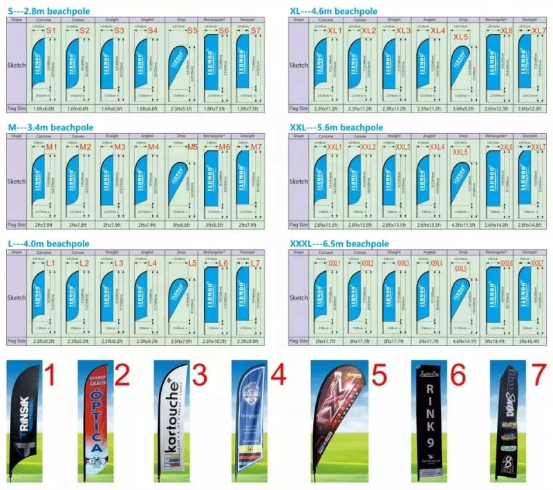 Promotion Custom Advertising Outdoor Beach Flags Tear Drop Beach Feather Flag Rectangle Beach Flags