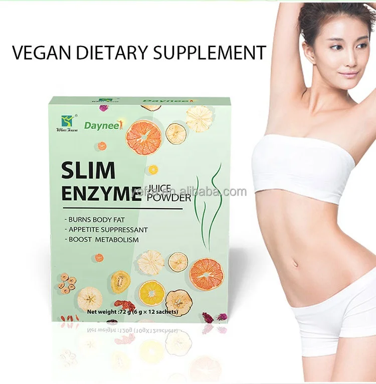 Custom Slim juice enzyme powder Fat Burn Detox Drink Fruit Juice Powder Wins town products