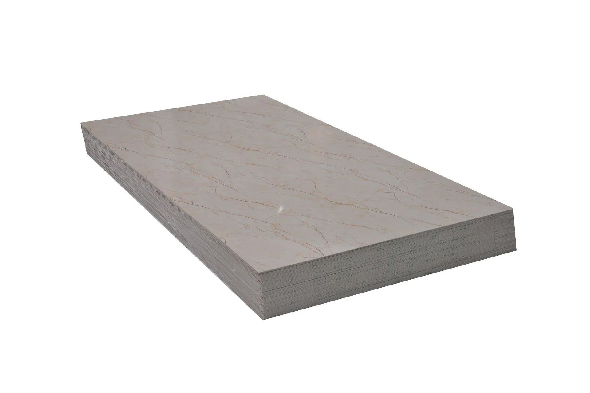 Waterproof Shining Gold Diamond Design PVC 3d Wall Panel For Interior