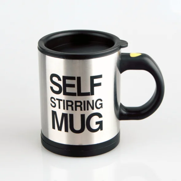Insulated Double Wall Self Stirring Coffee Cup Polystyrene Travel Mug Factory Price
