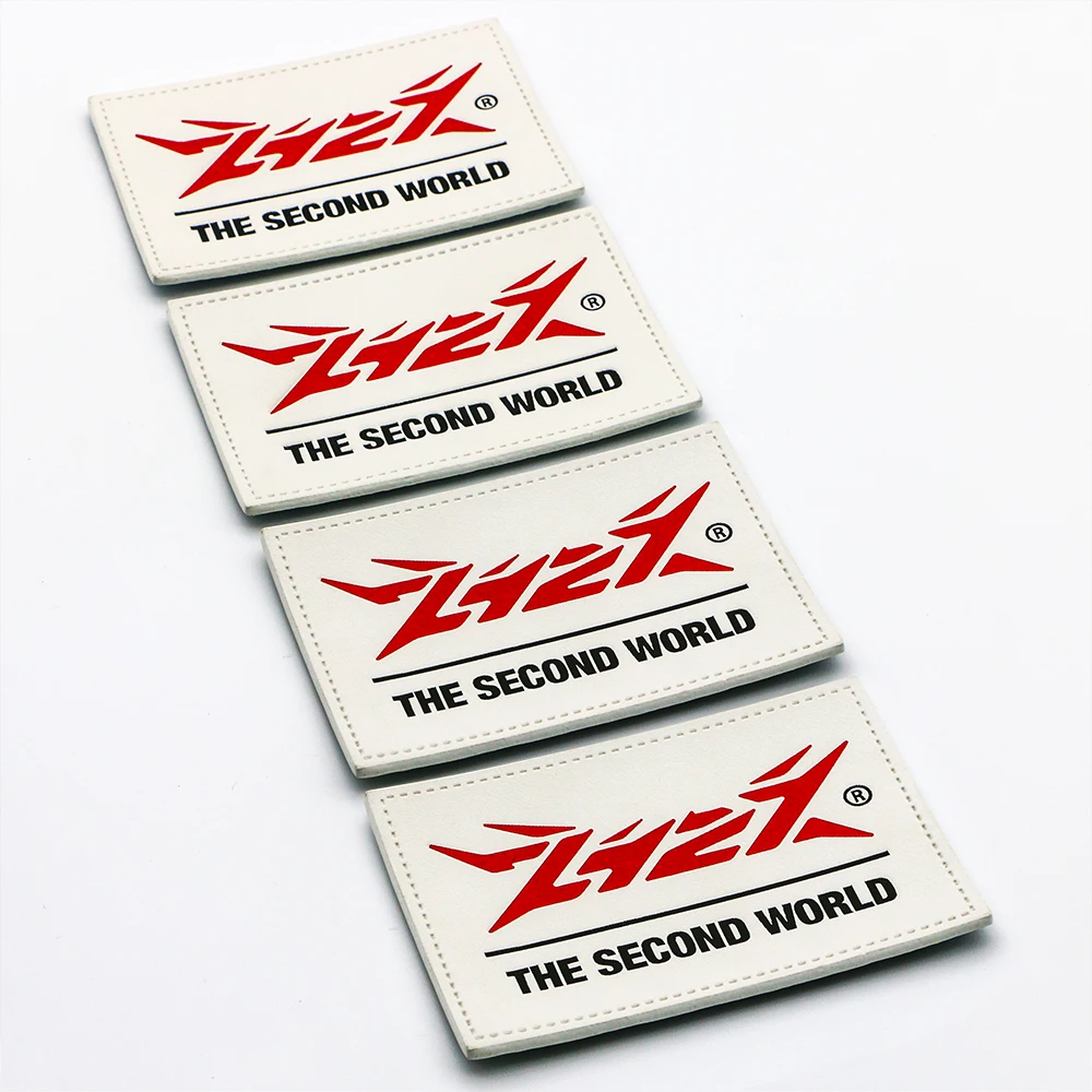 New Made Fashion Style Leather metal Patch Label with Best Design coconut 3d logo embroidery patches