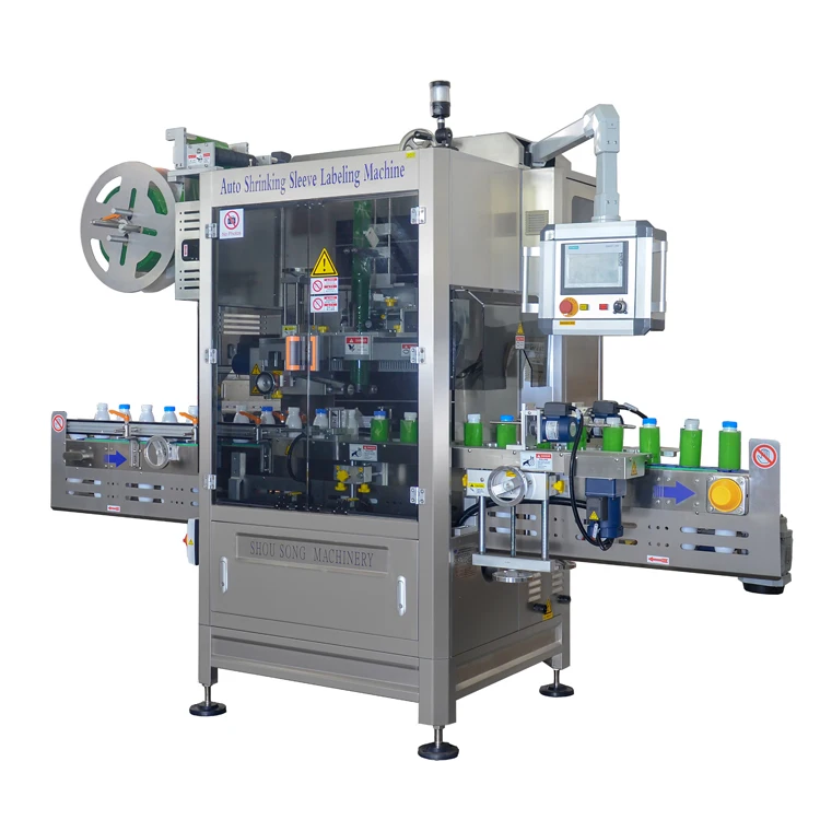 
Hot shrink sleeve labeling machine for beverage bottle PET PVC OPS shrink sleeve labeling equipment 