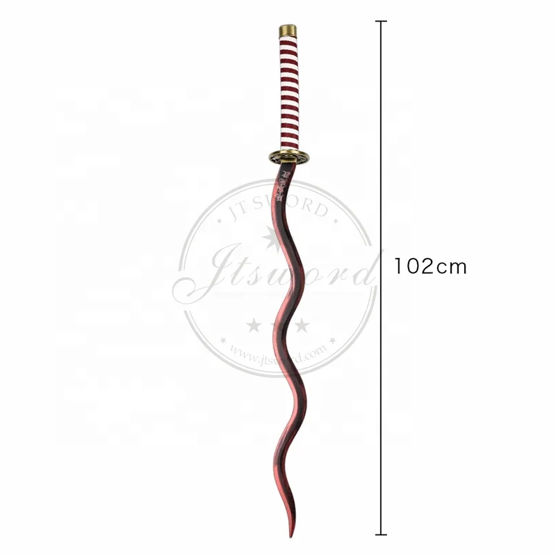 Demon Slayer Red Serpent Nichirin Blade Obanai Iguro Katana Sword