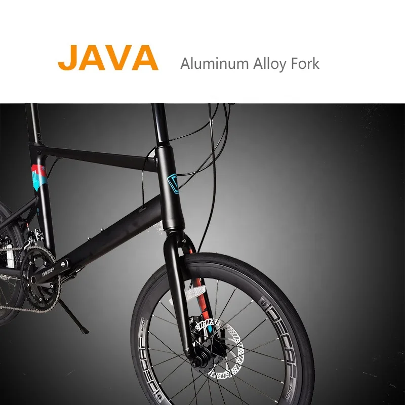 JAVA Bike 20 Inch CL2 451 Wheel set JAVA Bicycle 18 Speed Aluminum Alloy Hydraulic disc brake Broken wind frame Cycling racing