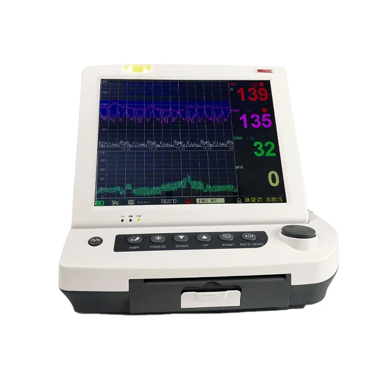 12.1 Big Screen Accurate Probe Fetal Monitor for Hospital Use CE and ISO Approved with Optional Built-in Thermal Printer