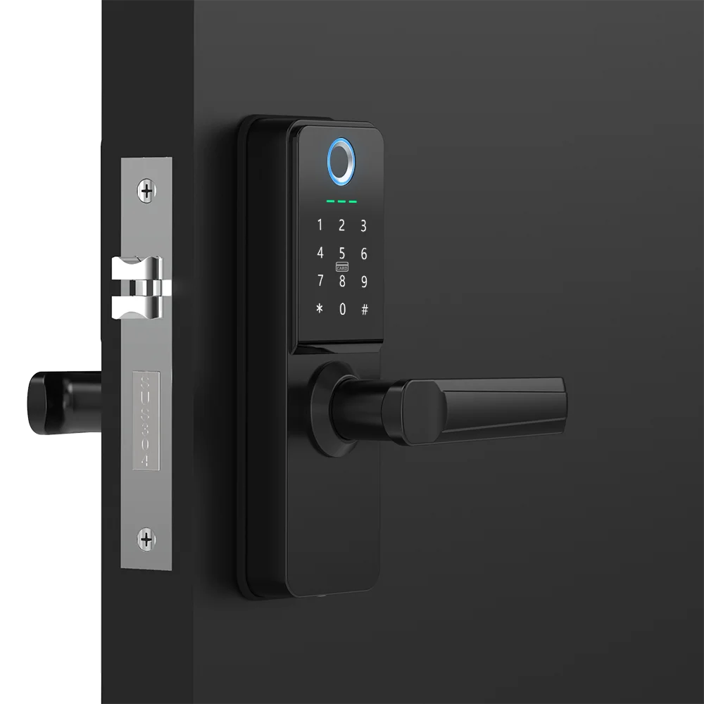 Amazon Hot Selling Home Pass code Smart Lock IC Card Fingerprint And APP Unlock Smart Lock