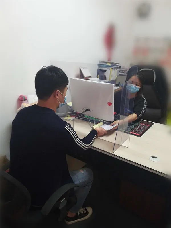 Pactic Sheet PET PSTG Office Desk Clear Acrylic Isolation Board