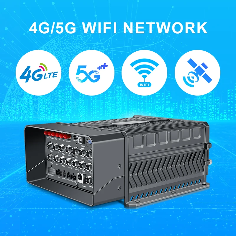Train 16 channel hard disk recorder high-definition video monitoring system, 8-channel AHD+8-channel IPC support 4G&5G remote