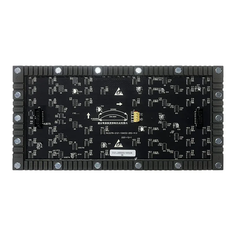 P3.076 indoor RGB full color flexible curved LED video display 3D reality new model design with magnetic force installation