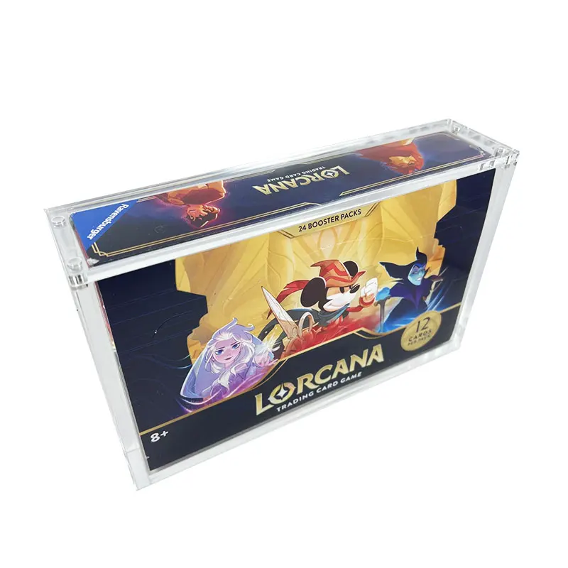 Lorcana TCG Chapter Booster Box Advanced UV protection transparent acrylic display box