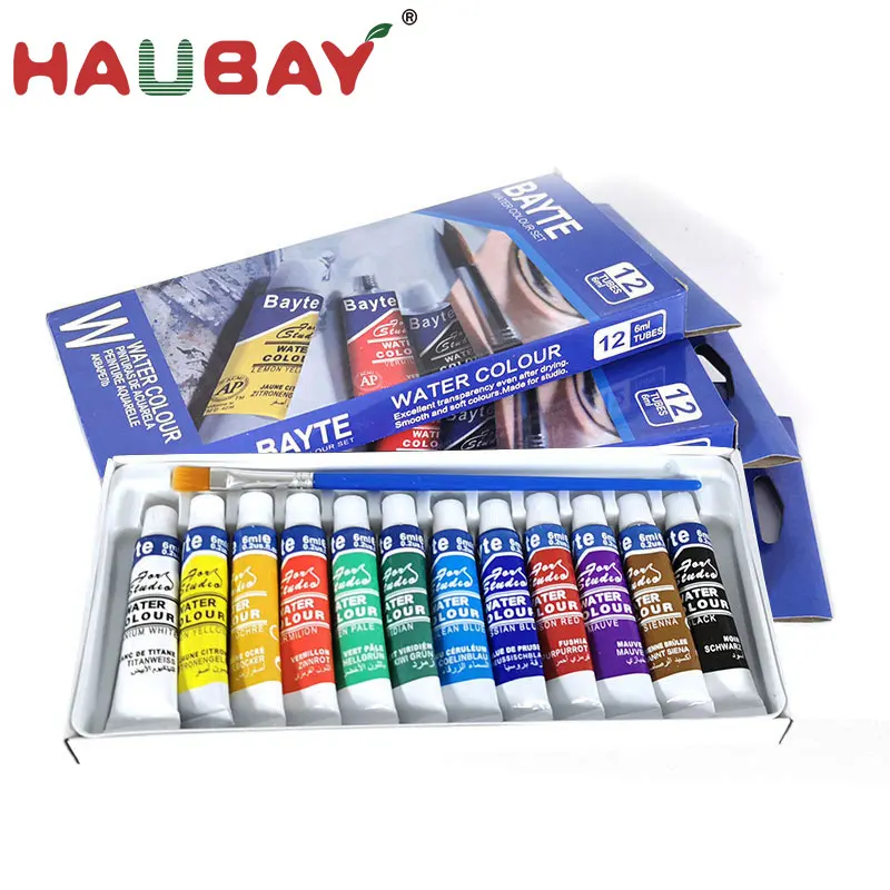 Новый стиль, высококачественные цветные пигменты для воды, бесплатный образец 2020, трубки для краски жидкой воды
