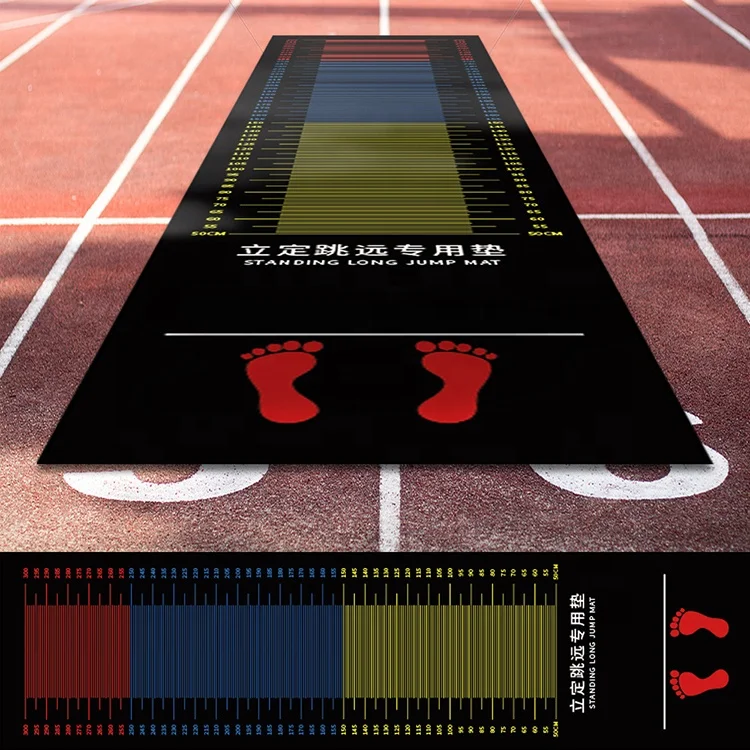 2023 LW Factory Directly Supply School Entrance Examination Rubber Standing Long Jump Mat The Long Jump Training Mat