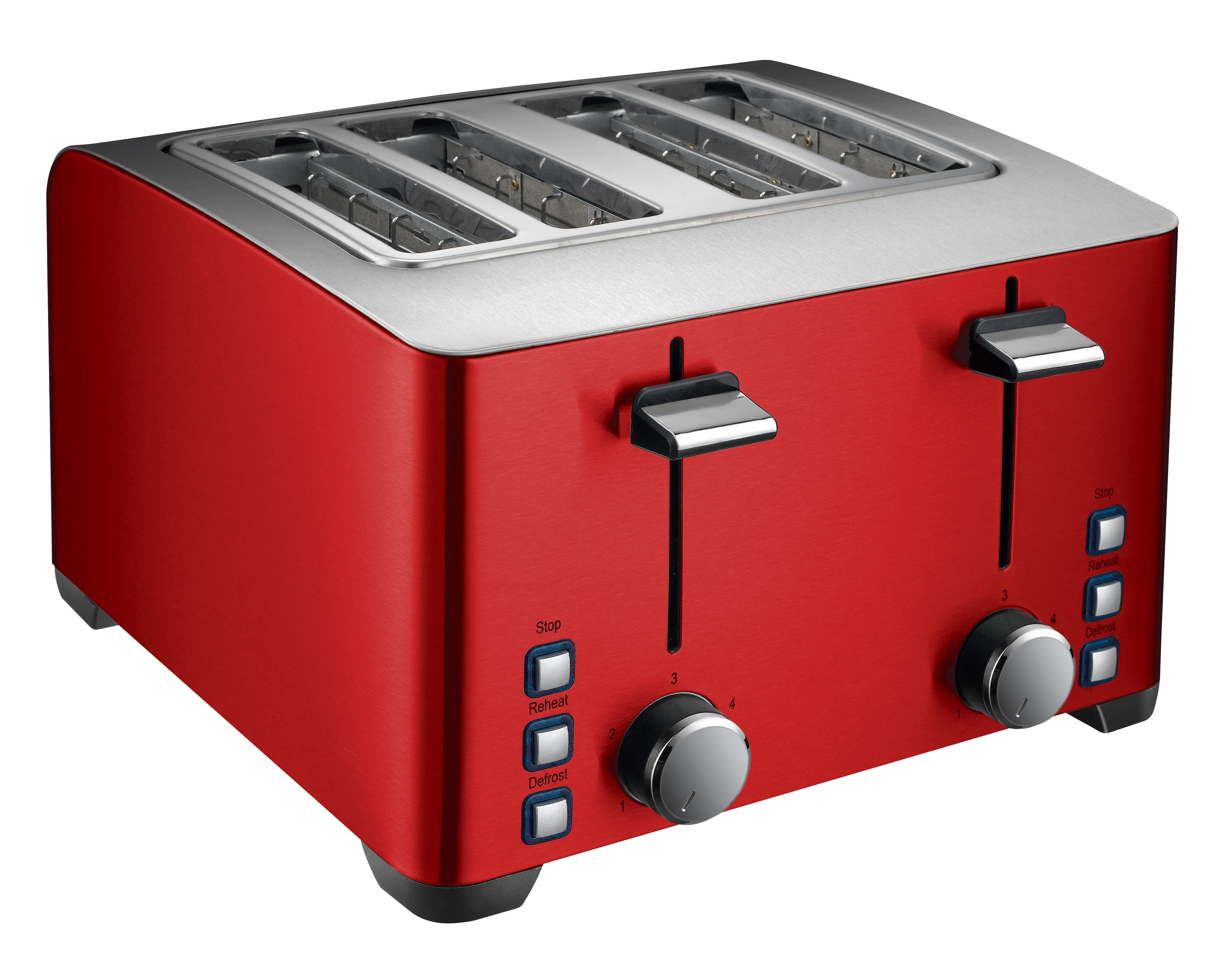 Tenfly Home 4-слот тостер автоматический всплывающий для хлеба из нержавеющей стали сэндвич машина завтрака с логотипом завода на заказ