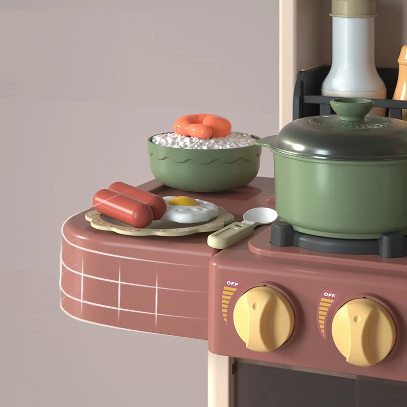 Детская игрушка 76 см набор кухонных игровых столов ролевые кухонные игрушки с функцией распыления смеситель