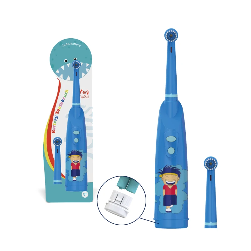 Детская электрическая зубная щетка с мультяшными узорами