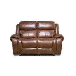 Living room genuine leather relax sofa set recliner