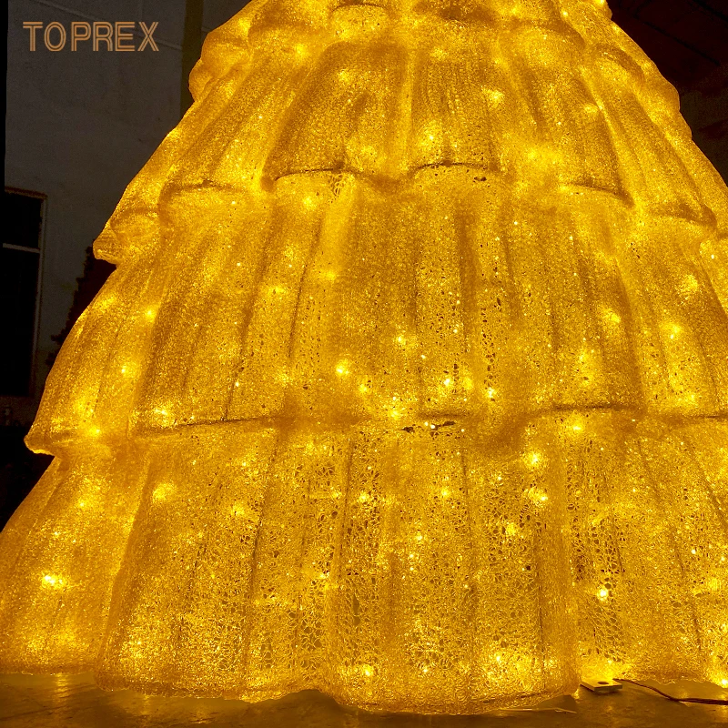 IP65 Waterproof Outdoor Use Customizable Acrylic Led Wedding Light Dress