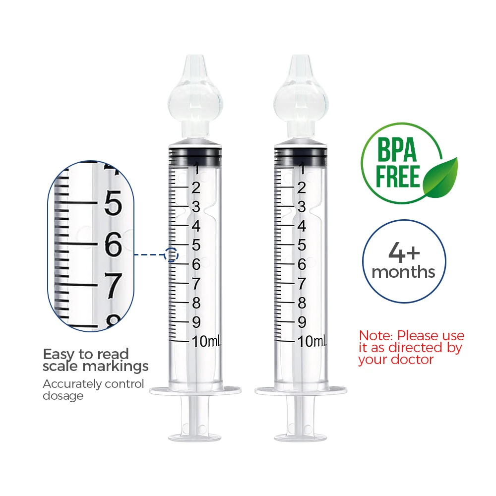 Nasal Aspirator Nasal Professional Syringe Baby Nasal Irrigator Blister Packaging Infant Nose Cleaner Rinsing Device Set