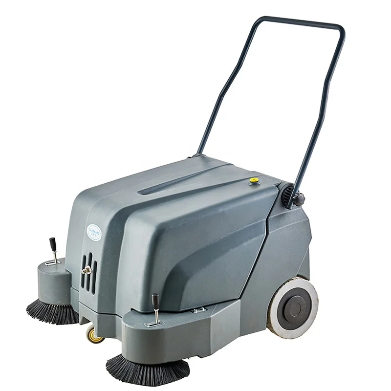 CLEANVAC Big Hopper Hand Push Dust Cleaning Street Sweeper Small Road Sweeper