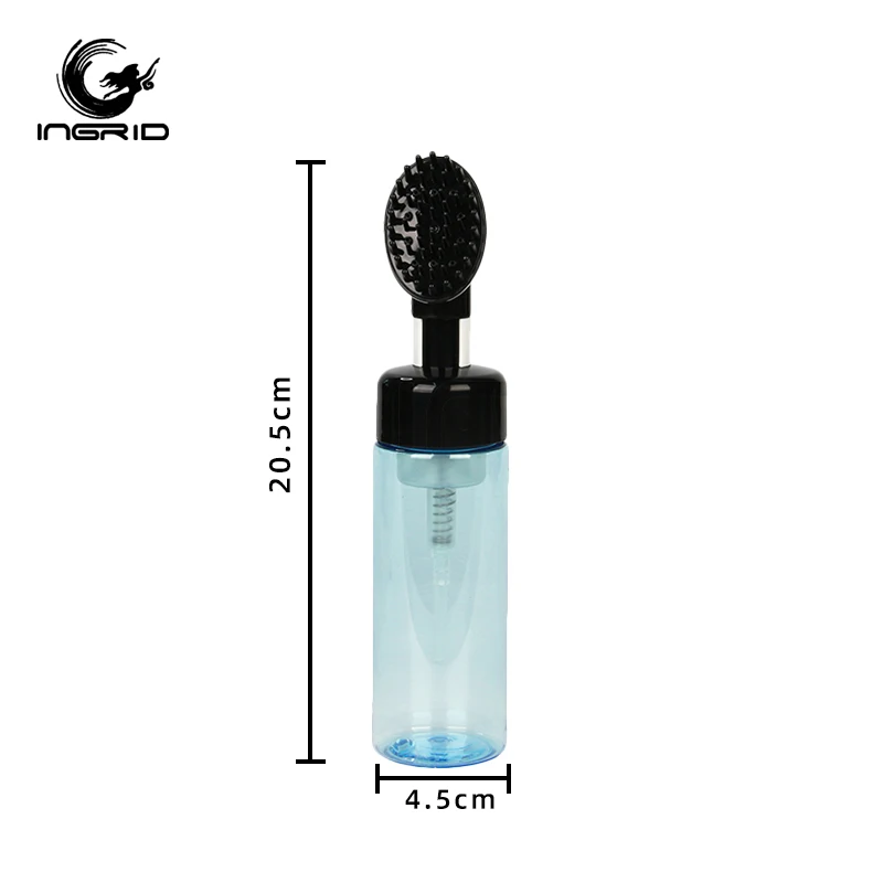 custom logo plastic empty coloring dyeing bottle with comb hair shampoo bottle applicator