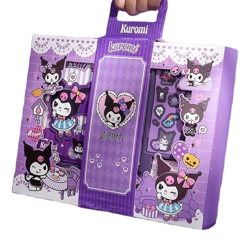 Aolan Kuromi Pocket Notebook Cute Student My Melody Coil Diary Mag Netis Buckle Notepads Cinnamoroll Notepad Set