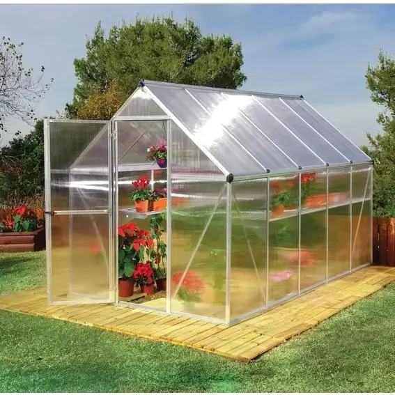Backyard Green House Professional High Quality Aluminum PC Garden Greenhouse Different Sizes