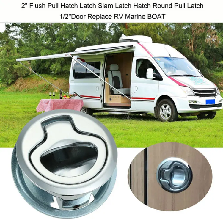 Hardware Round Bass Boat Cam Locker Door Latch Lock Slam Latch With Key For Marine