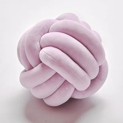 Chromatic 2020 New Products Knot Ball Cushion Pillows Children Room Decoration Plush Baby Braided Knot Sleeping Pillow