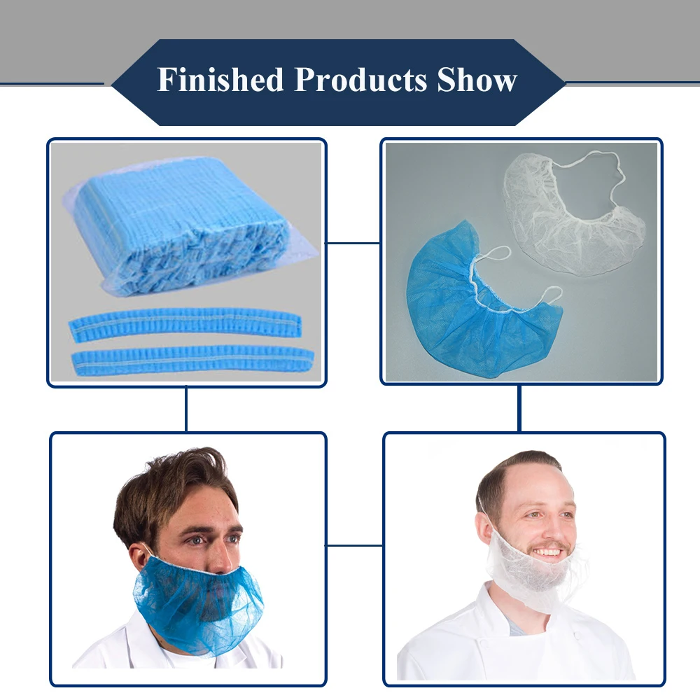 High Quality Disposable Half Face Mask Beard Cover Making Machine
