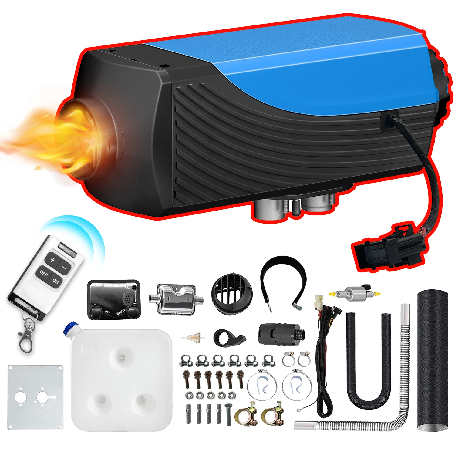 Factory Supply 5kw 12V Caravan RV Parking Heater Auto Diesel Car Air Parking Heater EV Diesel Heater 1 Year Warranty-New