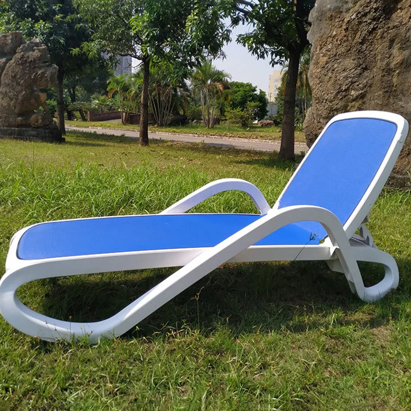 Custom Waterproof  UV-resistant  Fabric Sun Lounger Garden Sunbed Beach Sea Lounger Chair