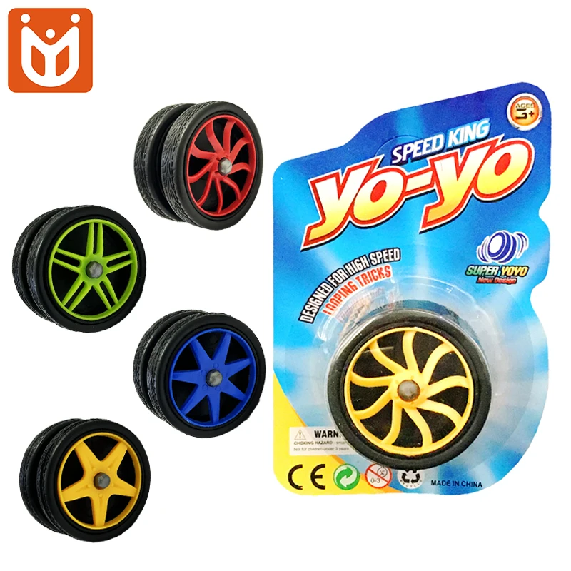 Wholesale Custom Logo Design Plastic Classic Yoyo Toys Wheel Shape professional Yoyo Ball Toys For Kids
