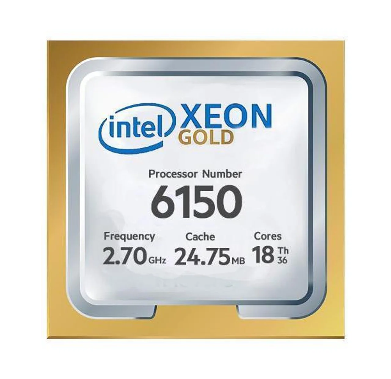 Высокопроизводительный процессор Intel Xeon Gold 6150 24 75 MB 2 7 GHz для сервера