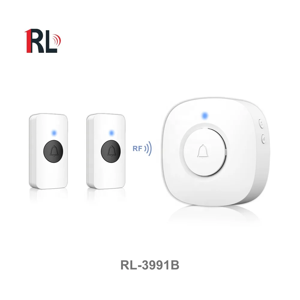 91 Easy to install smart home waterproof wireless wifi doorbell wireless AC ring doorbell with two remote controls