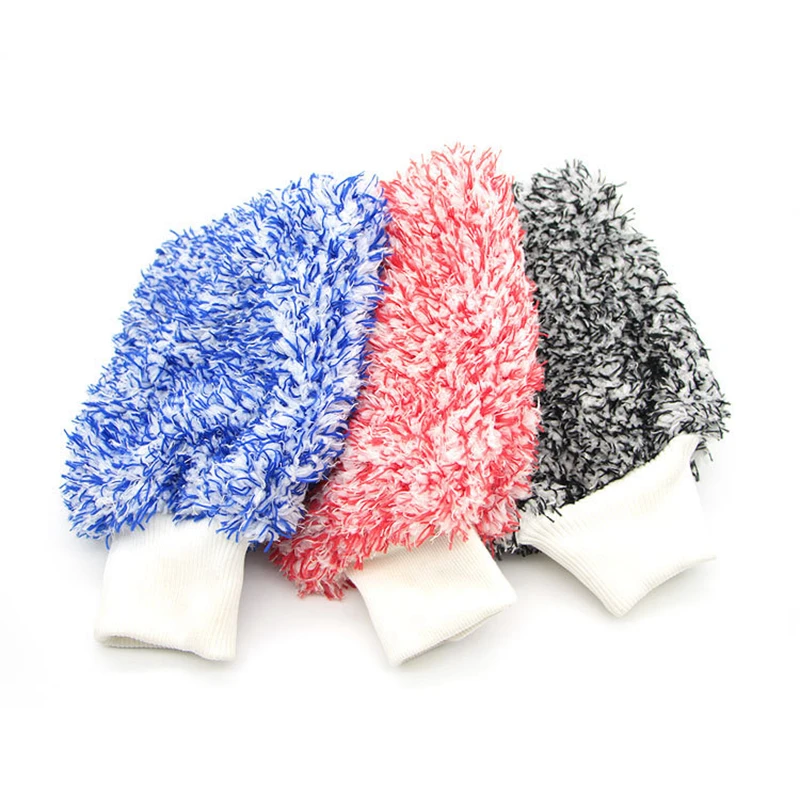 Machine Washable Microfiber Plush cleaning Premium Scratch-Free Car Wash Mitt car wash gloves