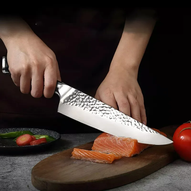 wholesale Stainless Steel utensils Wood Handle Kitchenware Knife kitchen knife Forged Chef Knife