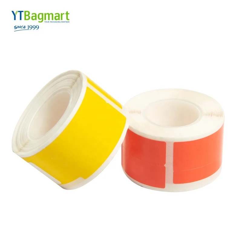 Colorful Self Adhesive Rectangular Thermal Cable Labeling Thermal Label Paper Roll For Suitable Cable