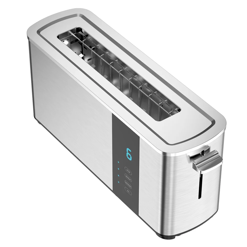 Tenfly Touch Screen Toaster Factory Custom, Stainless Steel Home Breakfast Bread Toaster, Single Slot 2 Slice Sandwich Maker