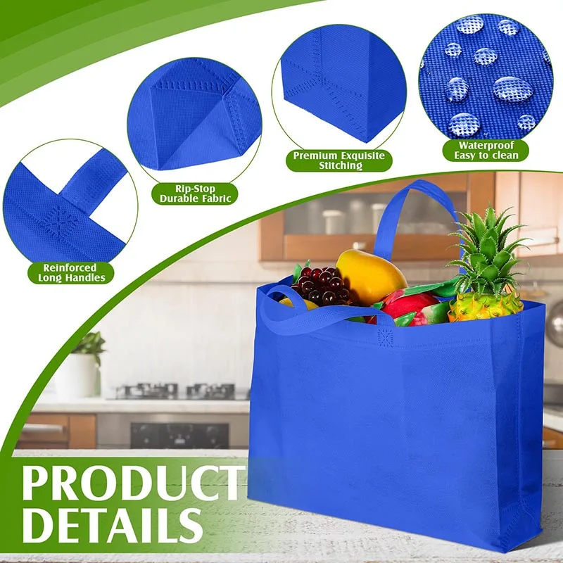 Wholesale price hot promotion nonwoven tote bag print non woven fabric custom logo shopping bag