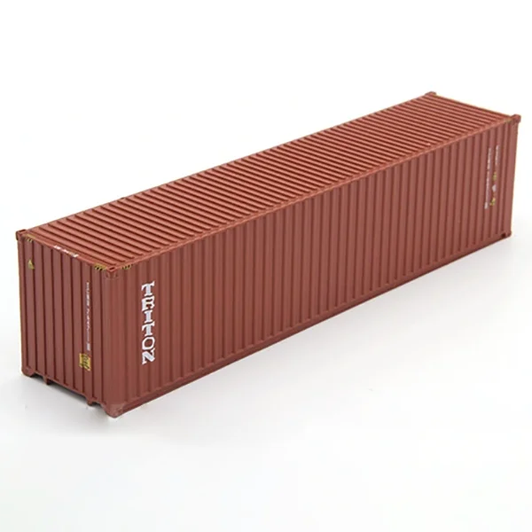 1:50 Scale 24.5cm High Simulation Alloy Triton Container Dry Cargo Container Container Logistics Truck Model Storage Yard Scene