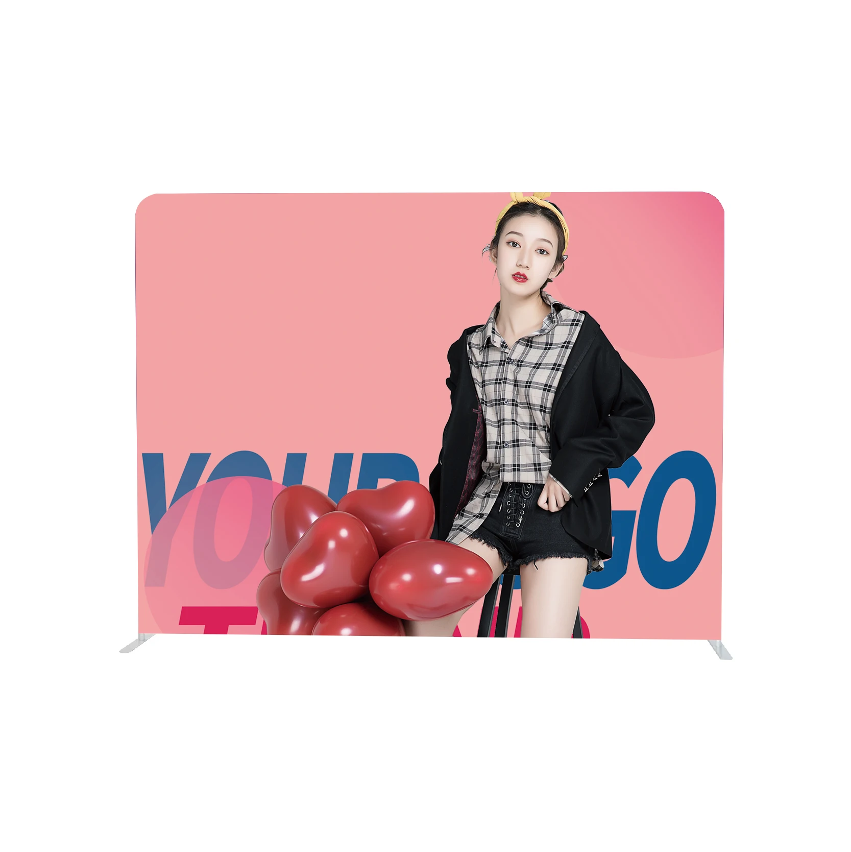 advertising display board display stand exhibition roll pop up wall trade show backdrop display  banner stand poster