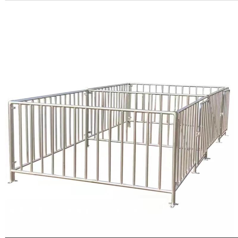 Hot Dipped Galvanizing Stainless Steel Pipe Fattening Crate/Stall for Pig Farming Equipment Animal Cages