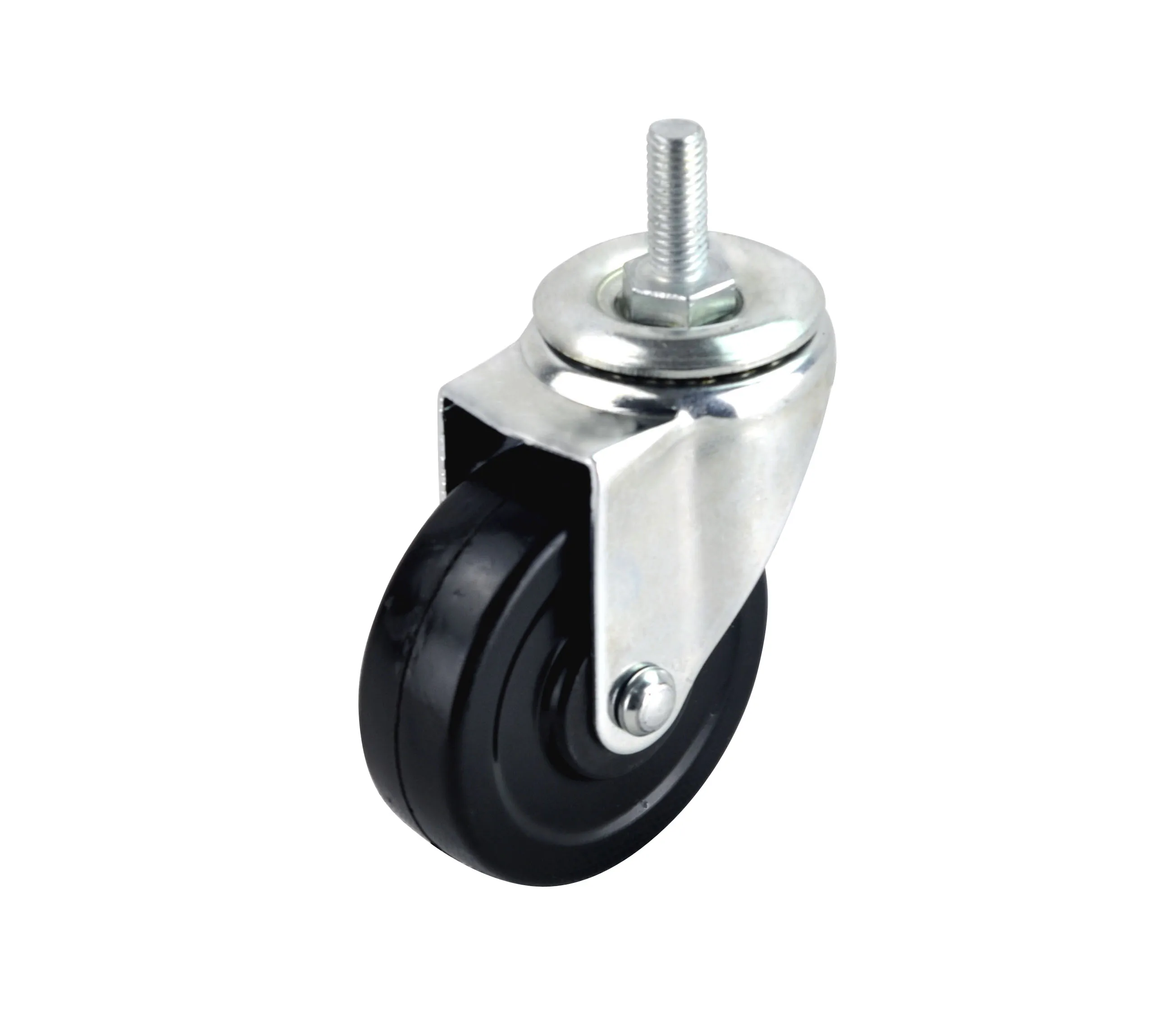 Оригинальные заводские товары, поворотный резьбовой стержень 2,5 дюйма, резиновое колесо для мебели